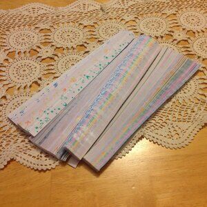 origami / quilling paper strips bundle, i love you